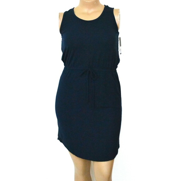 🆕Adrienne Vittadini S, Navy Lace Back Mini - Picture 2 of 3